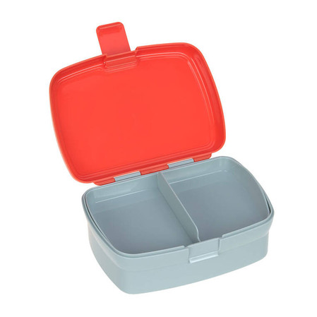 Lassig Zestaw śniadaniowy na lunch Lunchbox + Tritanowa butelka - bidon 460 ml Tiny Drivers Wóz strażacki