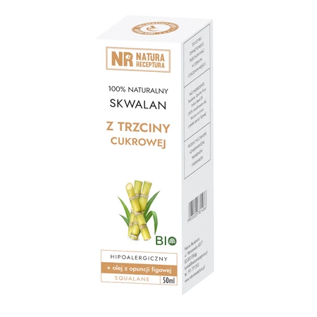 Skwalan z trzciny cukrowej 50ml NATURA RECEPTURA