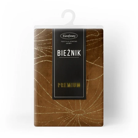 OBRUS BLINK 18 35 X 220 CM BRĄZOWY