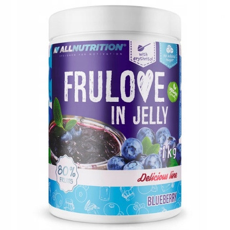 ALLNUTRITION Frulove In Jelly Blueberry Dżem Bez Cukru Frużelina Fit 1kg KRÓTKA DATA 2026-10-31