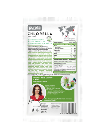 Purella Superfoods Chlorella proszek 21g