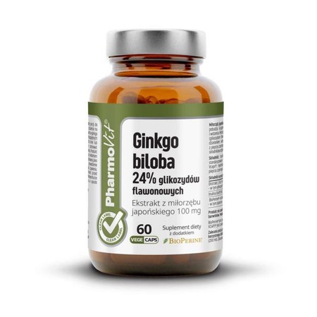 Pharmovit Herballine Ginko biloba 24% glikozydów 60 kaps.