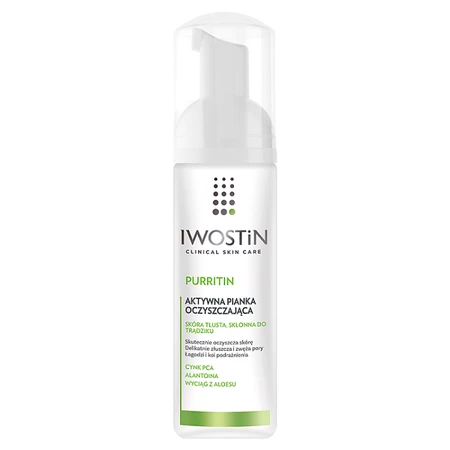 Iwostin Purritin Aktywna pianka oczyszczająca 165 ml