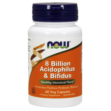 8 miliardów Acidophilus & Bifidus - Probiotyk (60 kaps.)