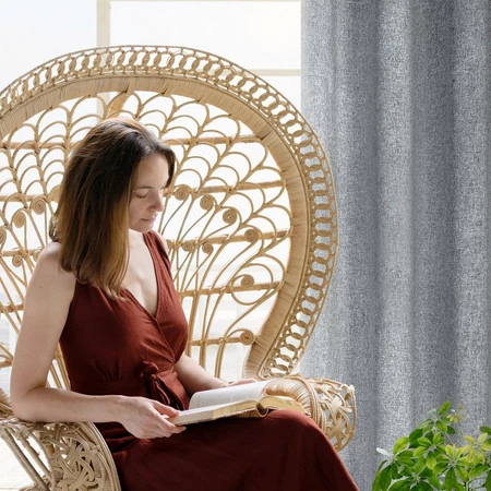 Zasłony ZAS/ADELINA/STAL 140X250 PRZELOTKI