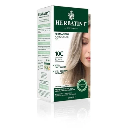 Herbatint - Farba w żelu 10C Szwedzki  Blond 150 ml