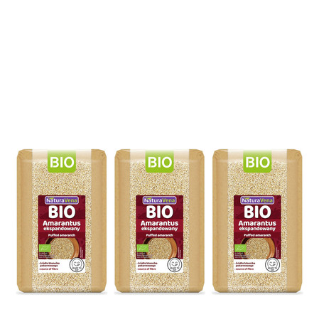Zestaw: 3x NATURAVENA AMARANTUS EKSPANDOWANY BIO 110 g