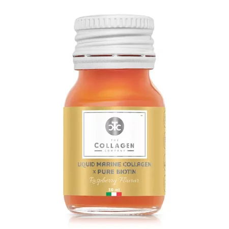 The Collagen Company Płynny Kollagen Morski z biotyną 5000 mg x 10 shotów o smaku Malinowym