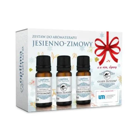 Optima Natura Zestaw Jesienno - Zimowy   (cytrynowy;Olejek Złodziei®;eukaliptusowy) 2 x 10 ml + 10 ml GRATIS