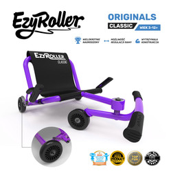 EzyRoller Classic Pojazd gokart napędzany nogami klasyczny 3-12 lat Purple