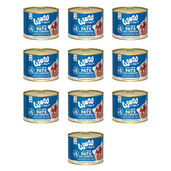Zestaw 10x WOW CAT Senior Wild Kaninchen - dziczyzna z królikiem dla kota seniora 200g