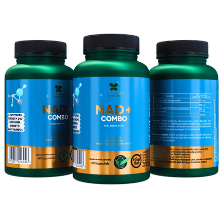 Lanco Nutritions NAD+ COMBO 730mg na wsparcie witalności i energii 60 kaps.