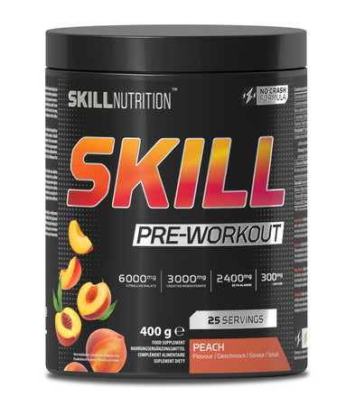 Skill Nutrition Skill Pre-Workout przedtreningówka 400g smak brzoskwinia