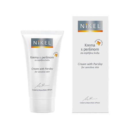 Nikel, Krem do twarzy łagodzący podrażnienia do skóry wrażliwej z wyciągiem z pietruszki, 50 ml