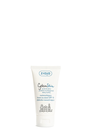 Ziaja GdanSkin, Rozświetlający krem na dzień głęboko nawadniający SPF15 50ml