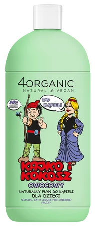 4Organic Naturalny płyn do kąpieli Kajko i Kokosz Owocowy 500 ml