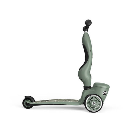 SCOOTANDRIDE Highwaykick 1 Lifestyle 2w1 Jeździk i hulajnoga z zamykanym schowkiem 1-5 lat Green Lines