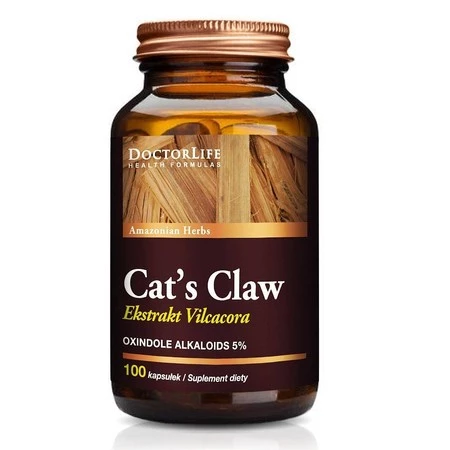 Doctor Life Cat's Claw Koci Pazur Extract 500mg suplement diety 100 kaps.