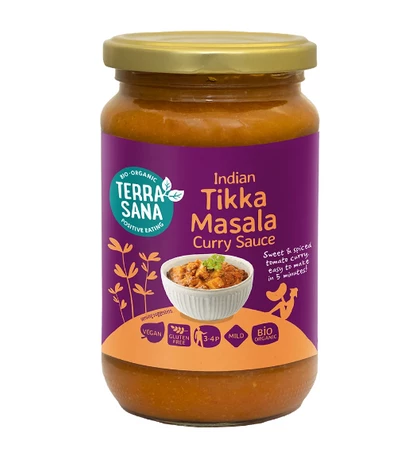 SOS CURRY INDIAN TIKKA MASALA BEZGLUTENOWY BIO 350 g - TERRASANA