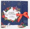 English Tea Shop Kalendarz adwentowy ze wstążką, Blue Book – 25 piramidek BIO