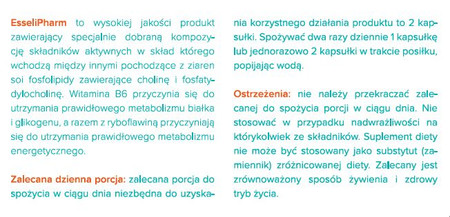 Medi Pharm Esselipharm wsparcie na wątrobę 50 kaps.