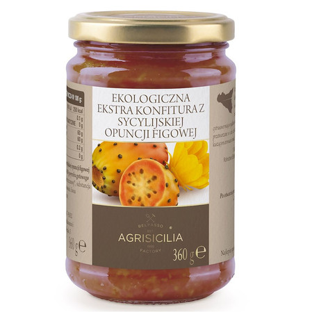Agrisicilia Konfitura z opuncji figowej sycylijskiej BIO 360 g