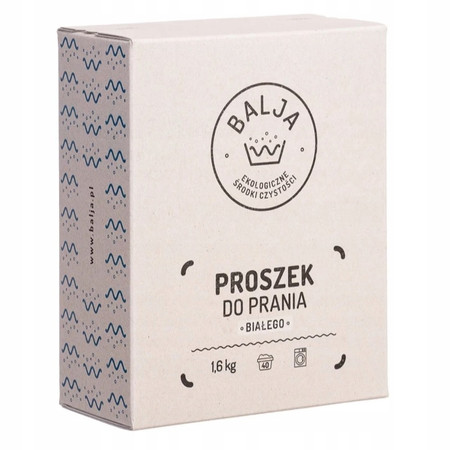 BALJA Ekologiczny Proszek do prania białego 1,6kg