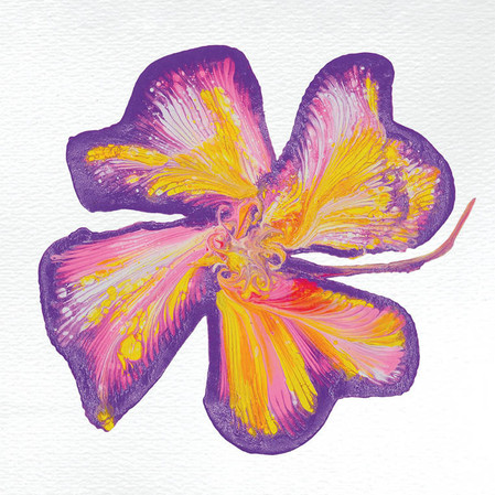 Janod Zestaw kreatywny Malowanie łańcuszkiem Pouring painting Kwiaty I love creativity 8+