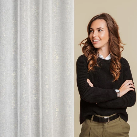 FIRANA GOTOWA ANITA 140 X 250 CM BIAŁY