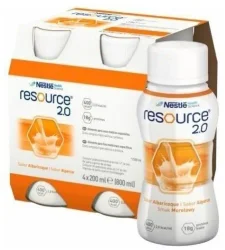 Zestaw 2x RESOURCE 2.0 smak morela 4 x 200ml 