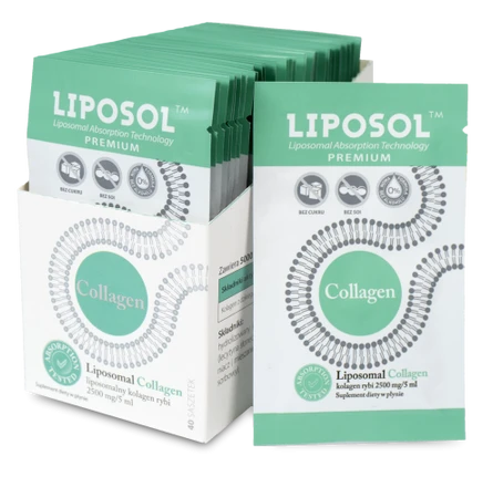 Liposol Liposomalny Collagen rybi 2500mg 5ml x 40 sasz.