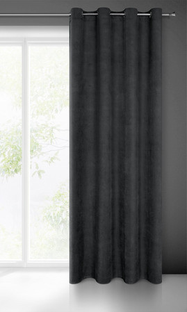 ZASŁONA GOTOWA MILO 140 X 250 CM CZARNY