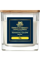 Big Nature Świeca sojowa do masażu Wanilia 80g