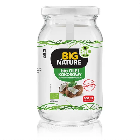 Olej kokosowy rafinowany bio 900 ml