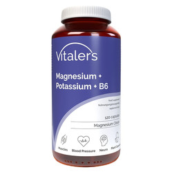Vitaler's Magnez 100 mg + Potas 150 mg + B6 6 mg 120 kaps.