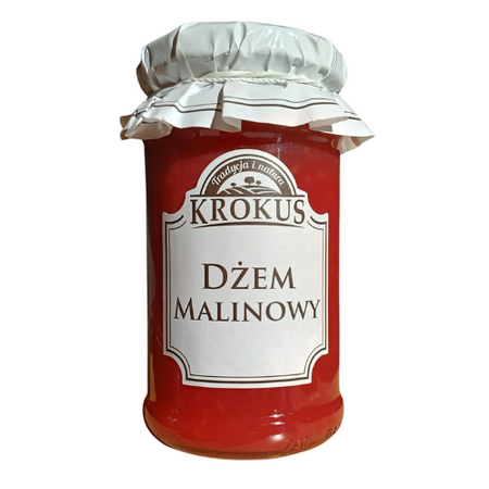 DŻEM MALINOWY O OBNIŻONEJ ZAWARTOŚCI CUKRU 235 g - KROKUS