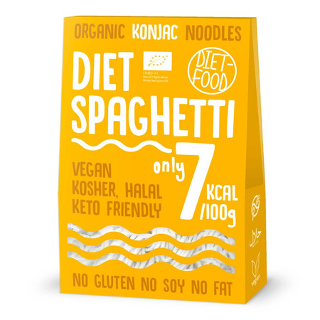 DIET-FOOD Makaron Konjac Shirataki Spaghetti bezglutenowy Bio 385g (300g)