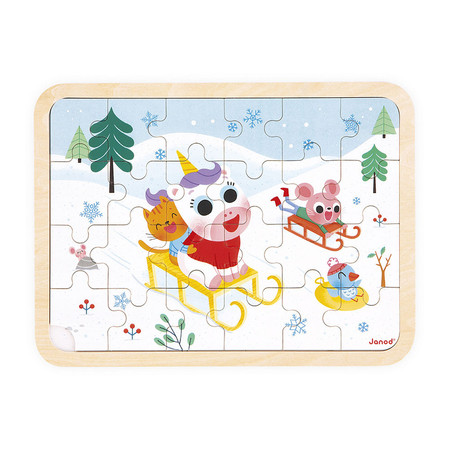 Janod Puzzle drewniane 24 el. Góry 3+