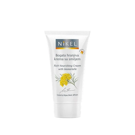 Nikel, Bogaty krem odżywczy do twarzy z wyciągiem z kwiatu Immortelle, 50 ml