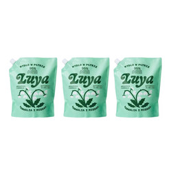 Zestaw: 3x Luya - Mydło do rąk w płynie Konwalia i Migdał Refill 800ml