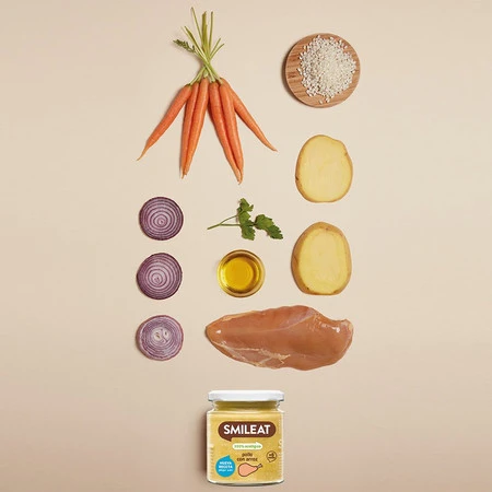 Smileat, BIO Słoiczek z kurczakiem i ryżem 6m+, 230 g