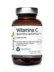 KENAY Witamina C liposomalna LipoCellTech na wsparcie odporności, ochrony antyoksydacyjnej i zmniejszenie uczucia zmęczenia 60 kaps.