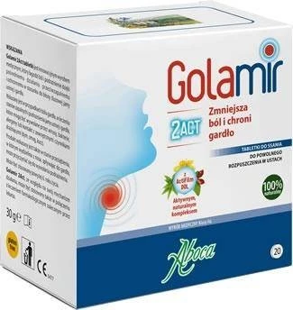 Aboca – Golamir 2ACT, tabletki do ssania - 20 tab.
