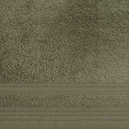 Ręcznik z ozdobną bordiurą w pasy szerokość: 50 cm, długość: 90 cm, kolor: kremowy