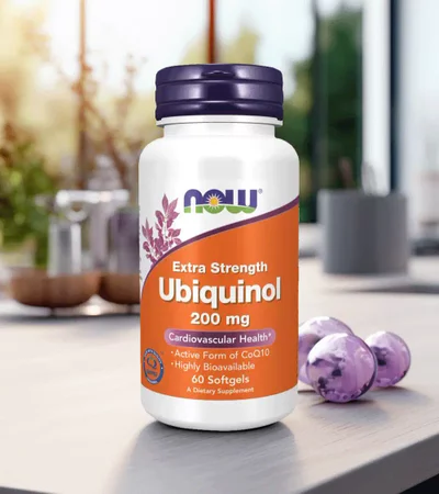 Now Foods - Ubichinol,Koenzym Q10 200 mg - 60 kaps.