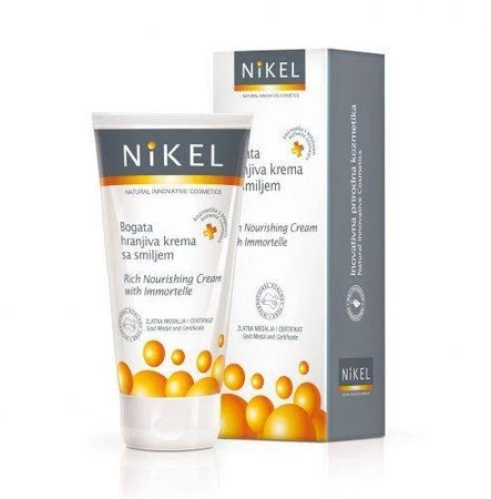 NIKEL, Bogaty krem odżywczy z wyciągiem z kwiatu Immortelle, 50ml