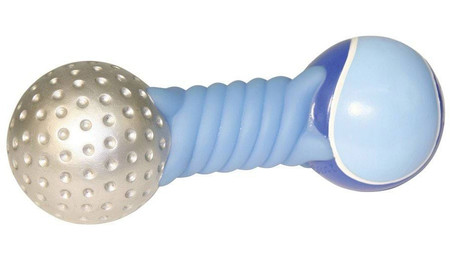 KERBL Hantel Sport winylowy z piszczałką dla psa 19cm