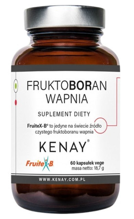 KENAY Fruktoboran wapnia FruiteX-B® na wsparcie stawów 60 kaps.