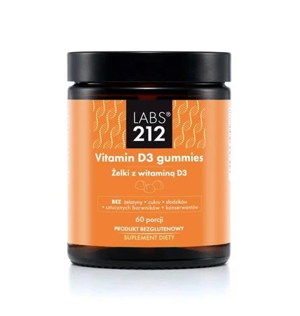 Labs212 Vitamin D3 - Żelki z witaminą D3 (60 żelek)