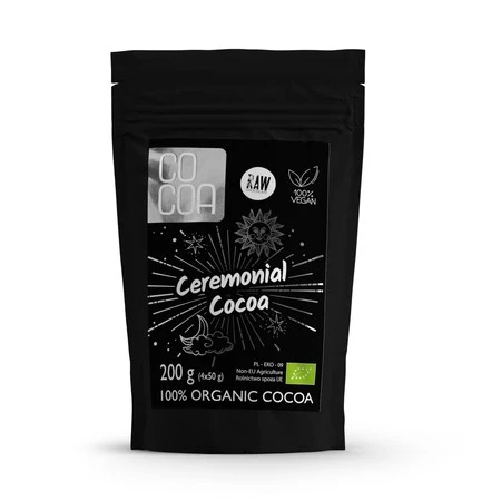 COCOA KAKAO CEREMONIALNE BIO (TABLICZKI GORZKIE 4 x 50 g) 200g